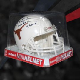 Riddell Mini Helmet Signed By Vince Young